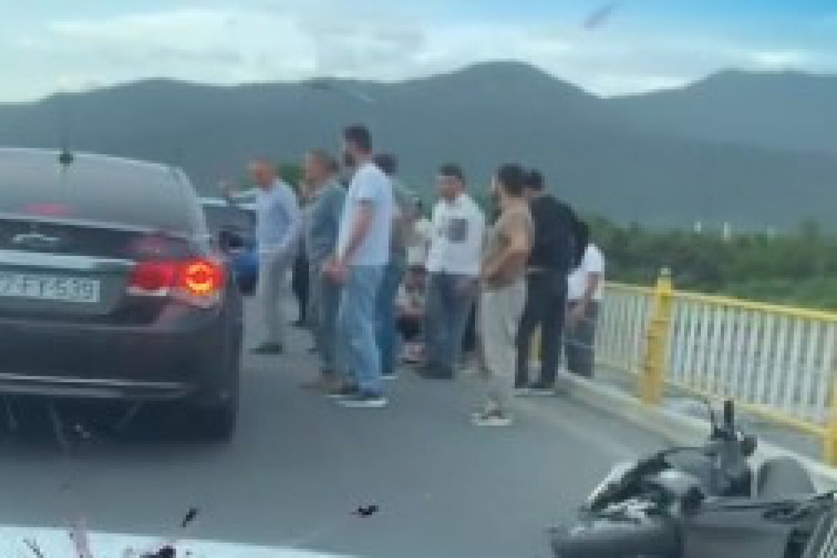 Zagatala'da bir kaza ve iki yaralı oldu
