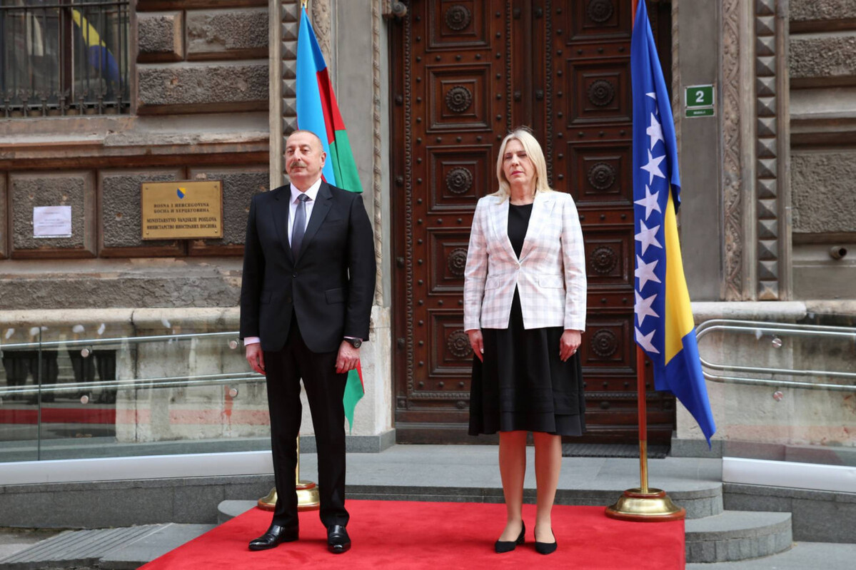 Bosna -Hersek Başkanlığı Başkanı Jelka Tsviyanovich Ilham Aliyev'e bir mektup gönderdi