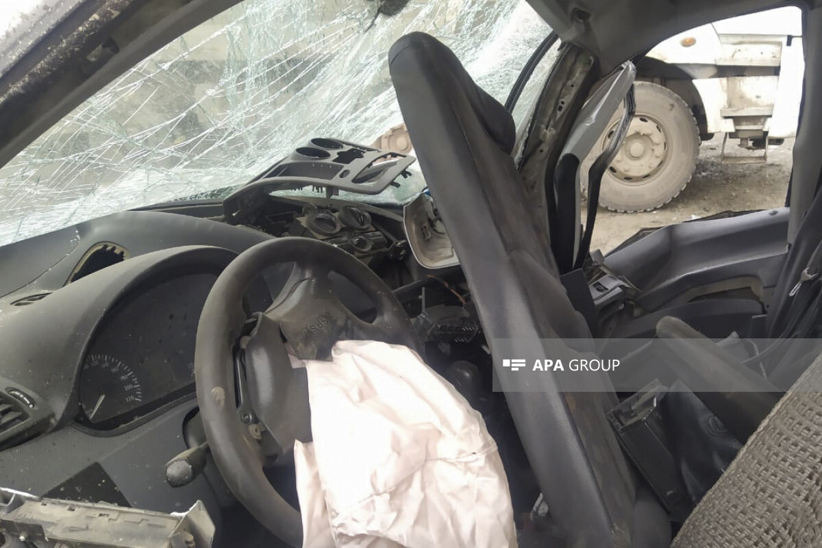 Zagatala'da bir trafik kazasında öldürülen motosiklet sürücüsü