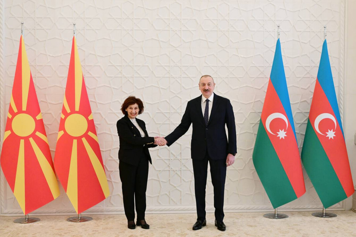 Kuzey Makedonya başkanı Azerbaycan Başkanı'nı tebrik etti