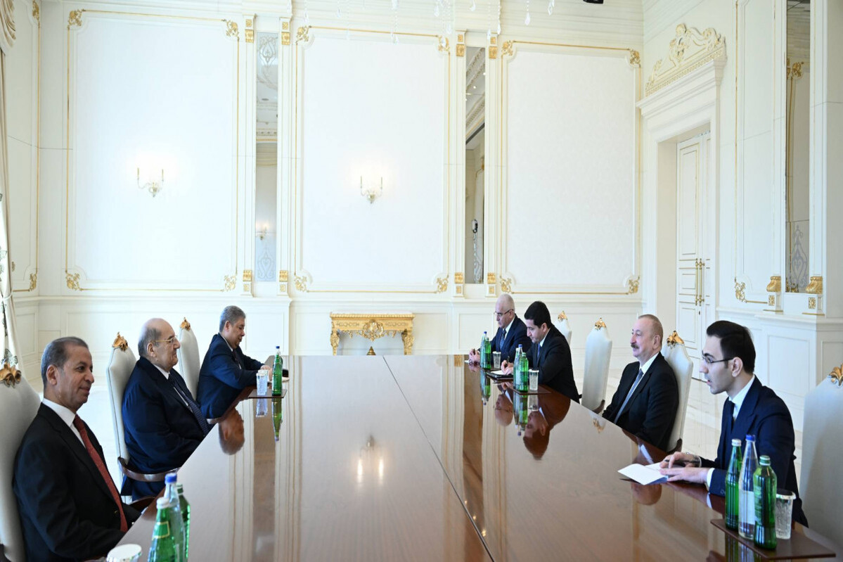Başkan Ilham Aliyev Mısır Senatosu Başkanı - Güncellendi
