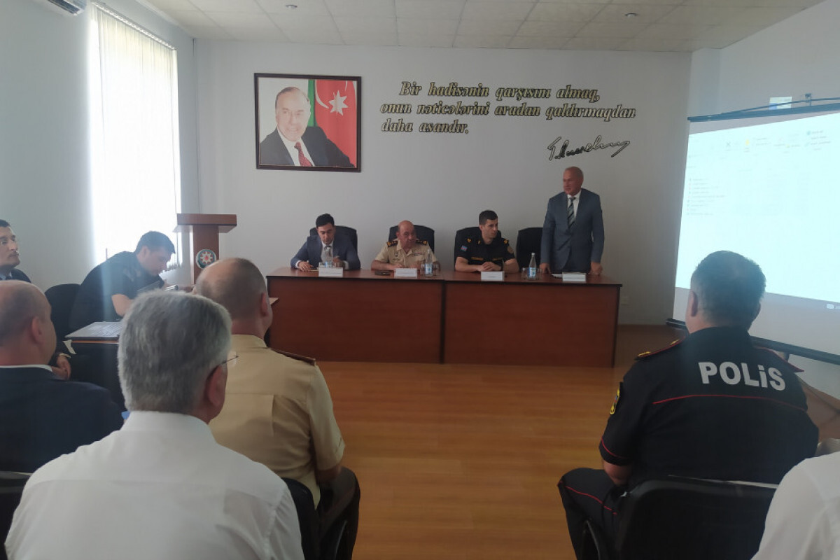 Lankaran'da su havzalarında bir güvenlik toplantısı düzenlendi