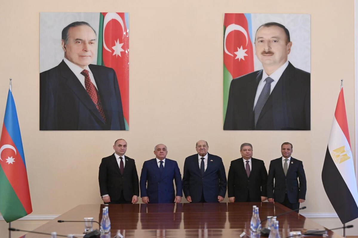 Ali Asadov, Mısır Senatosu Başkanı ile bir araya geldi