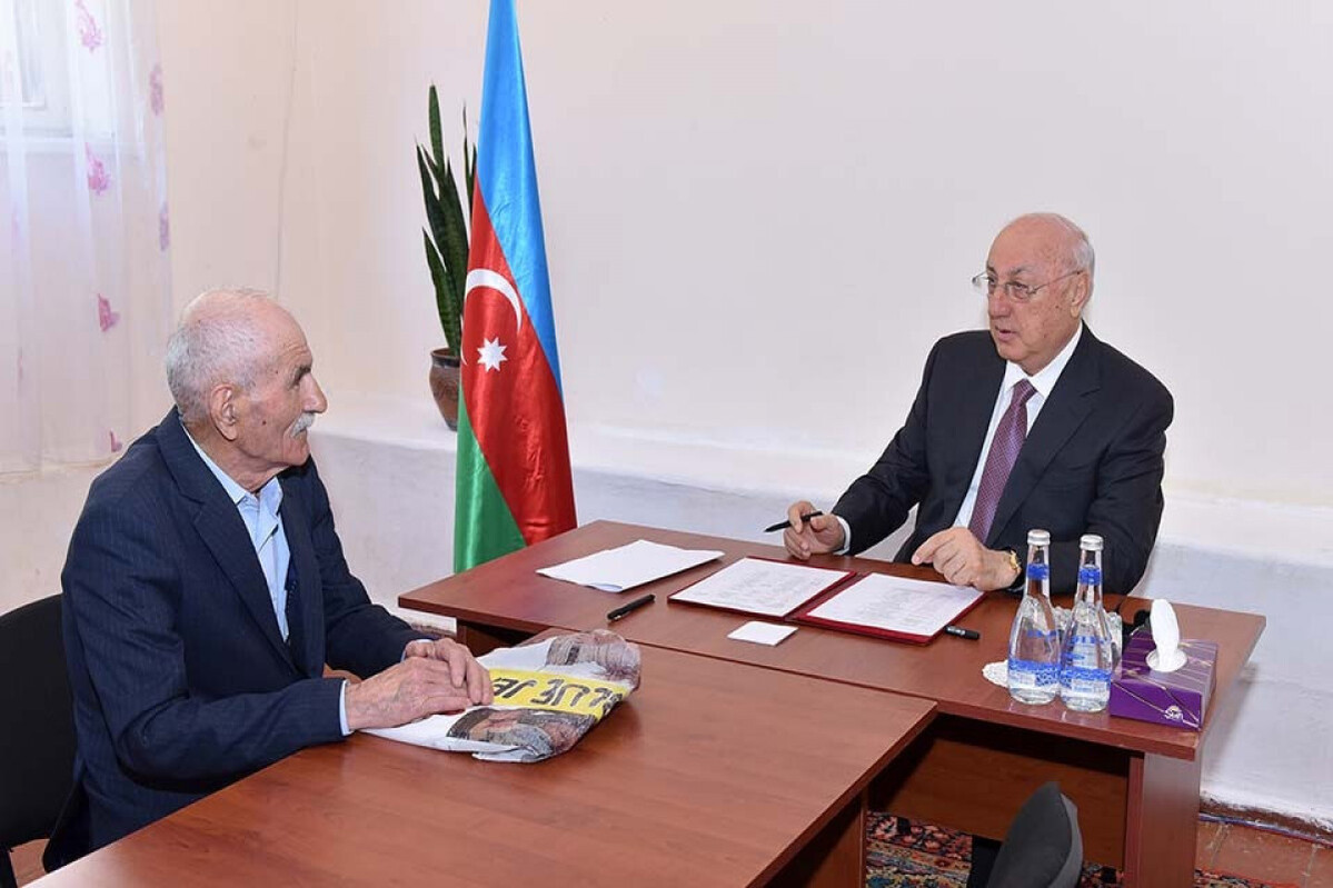 Zakir Farajov sakinlerle kabul edildi