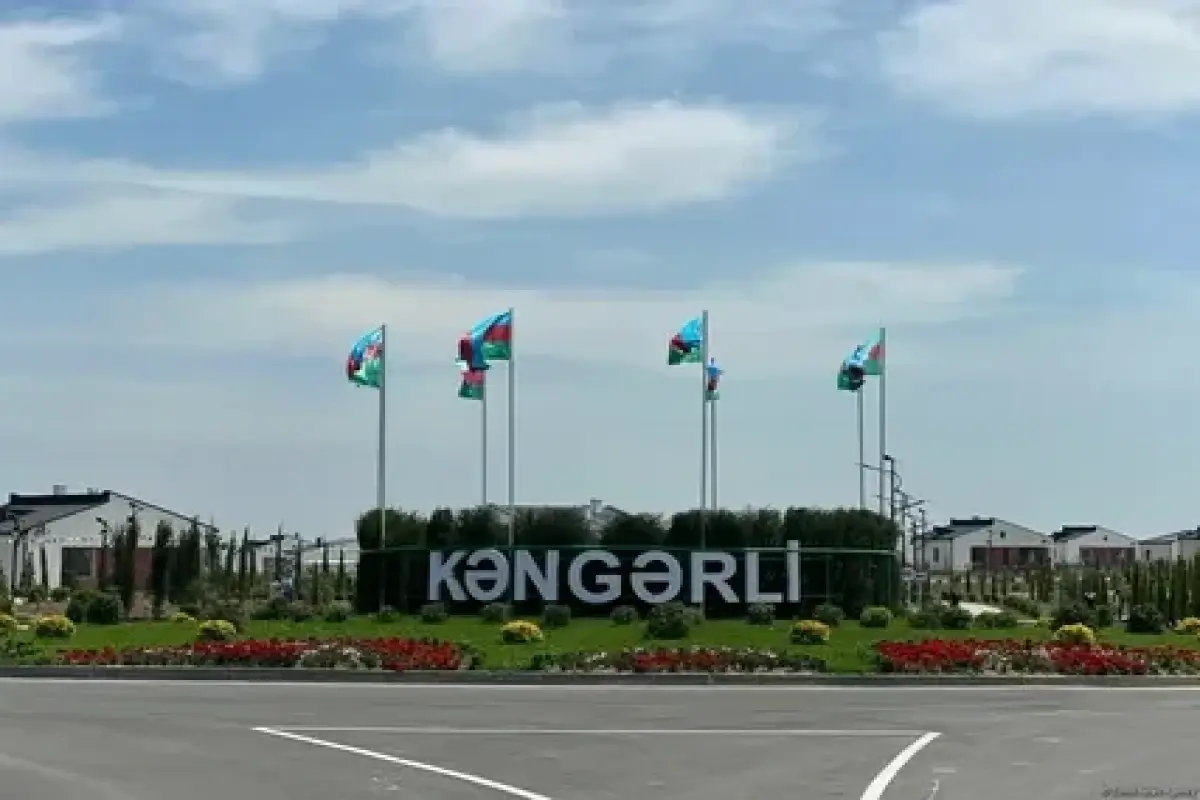 Agdam'ın Kengerli Vile Bir Sonraki Söoği Göç Konvoyu