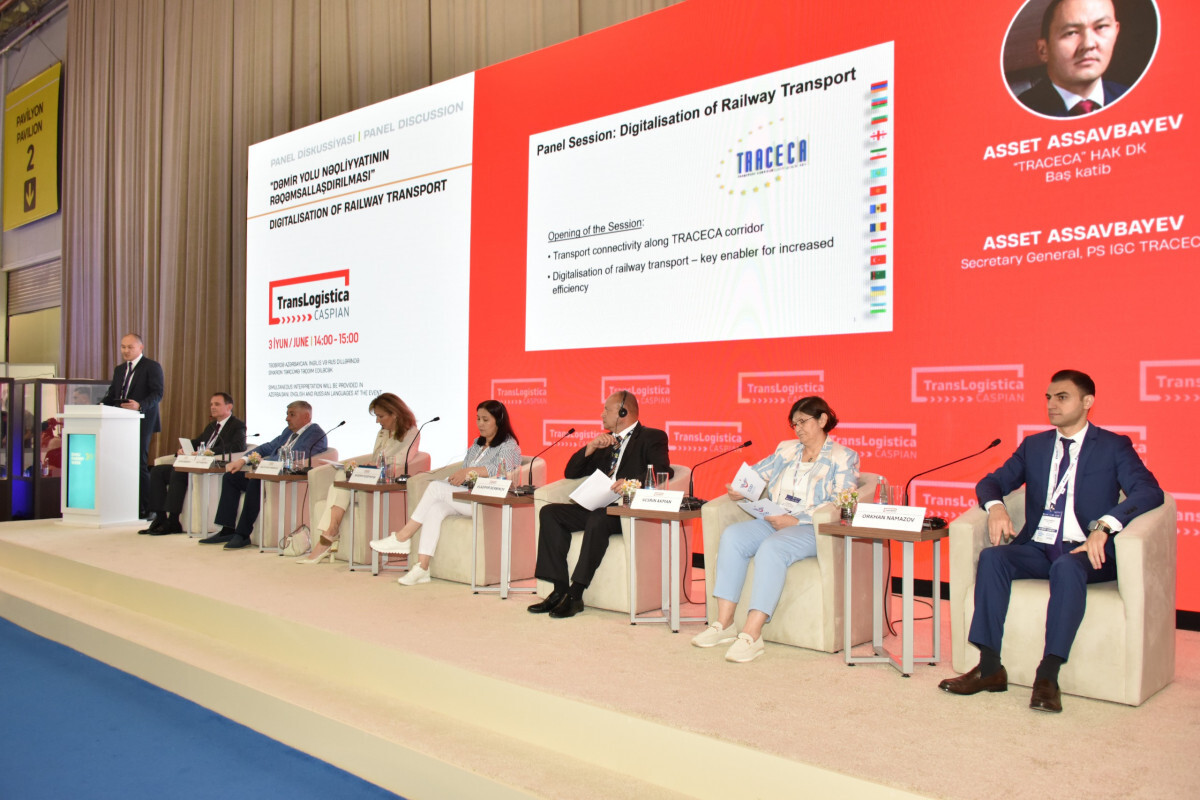 "Demiryolu Taşımacılığının Dijitalleşmesi" Translogistica Hazar Sergisi'nde yapıldı