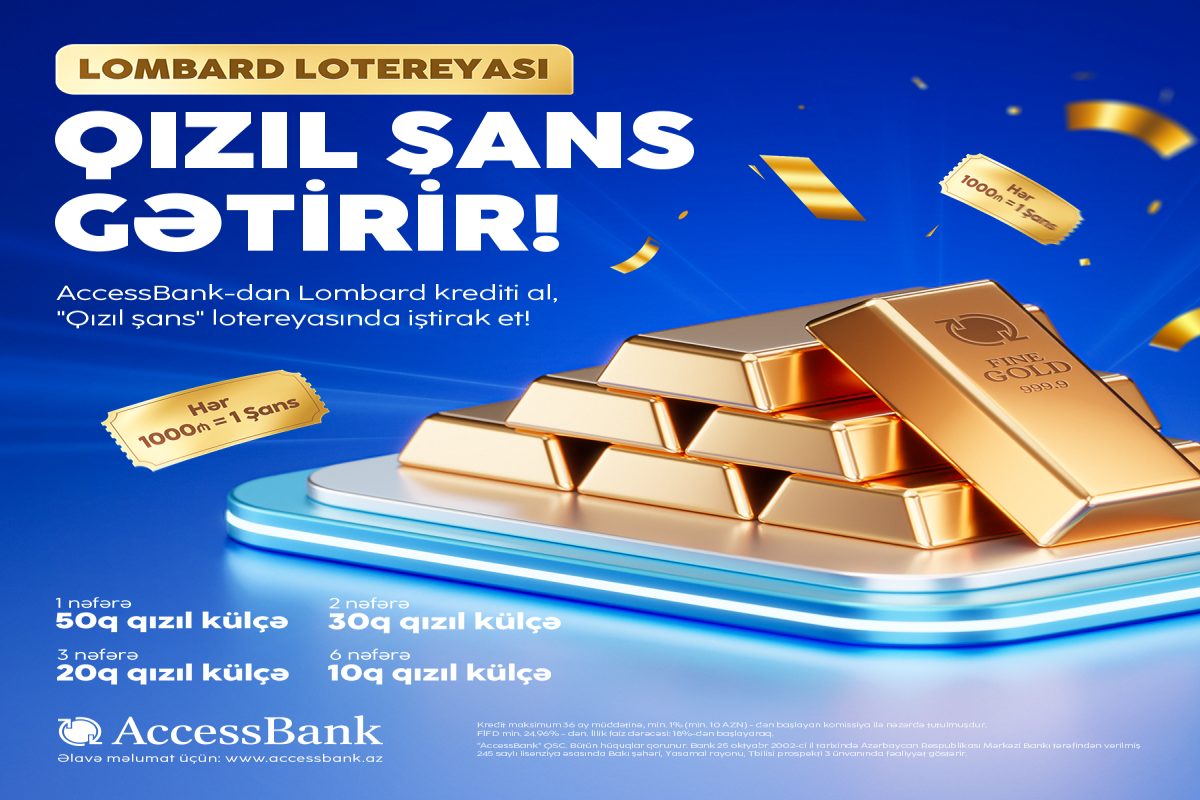 "Altın Şans" Piyango Accessbank'ta devam ediyor!
