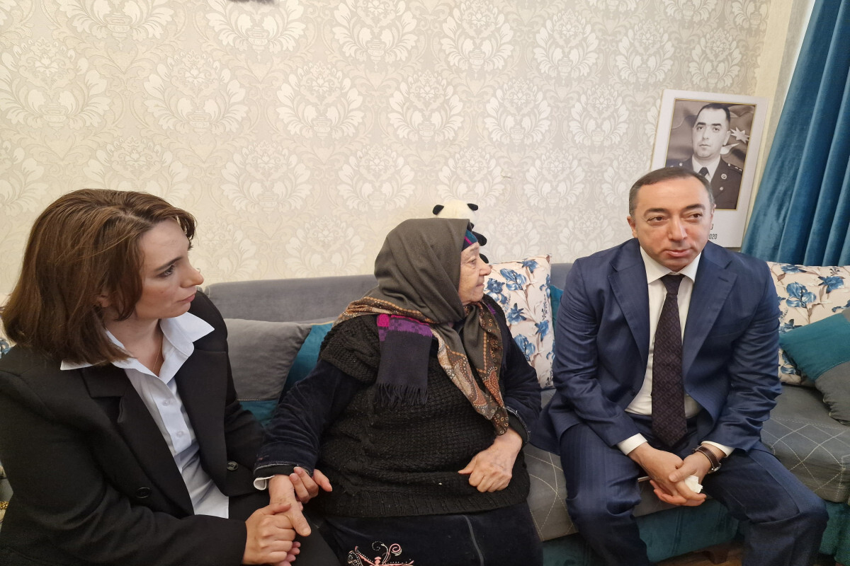 Sumgayit Belediyesi'nin girişiminde, Eid al-adha'daki şehit ve gazilerin aileleriyle bir araya geldi