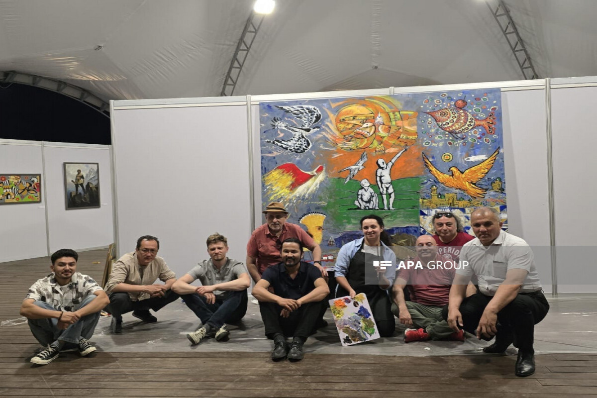 Lachin'de uluslararası bir sanat sergisi "Unity Renkleri" açıldı