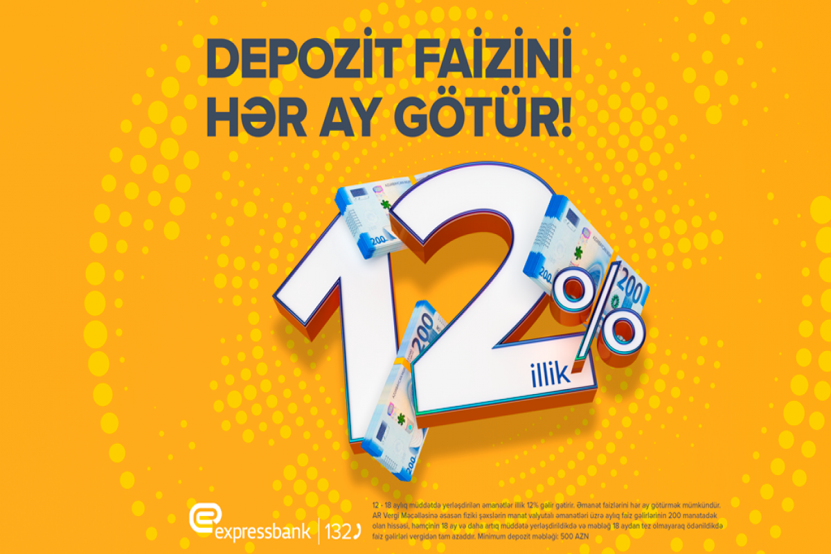 Vergi muafiyeti depozitosu - yılda% 12!