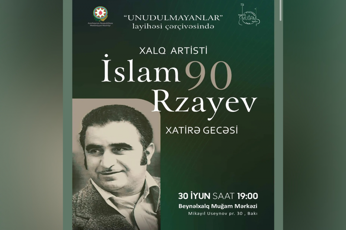İnsan sanatçısı İslam Rzayev'in 90. yıldönümü kutlanacak