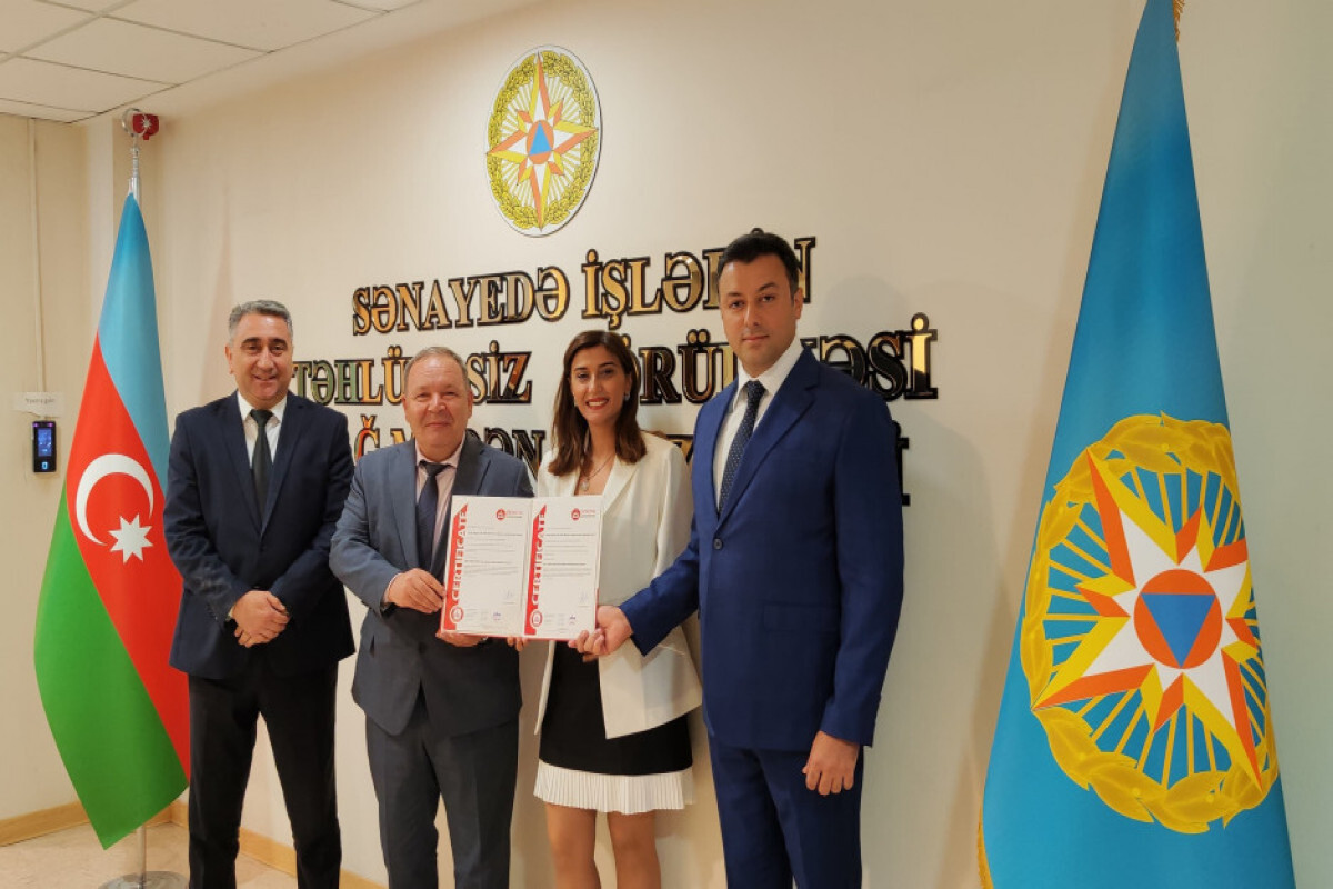 Devlet ajansına uluslararası sertifika verildi