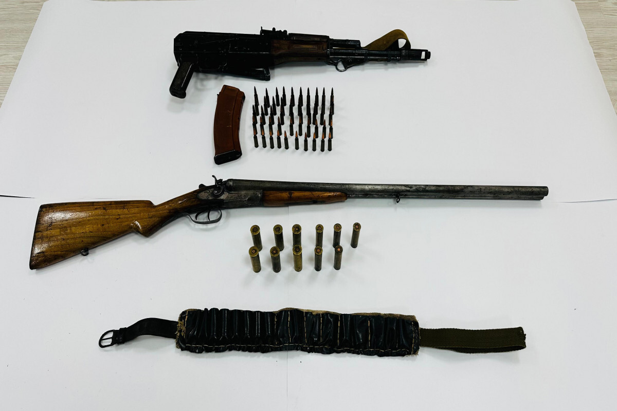 Sheki'de yasadışı "Kalashnikov" tutuklanan bir adam tutuklandı