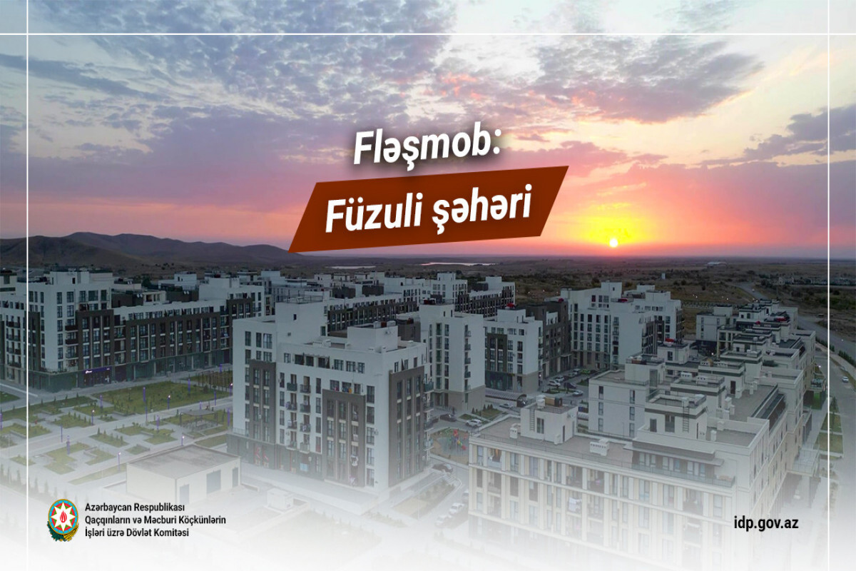Flashmob Fuzuli Shehrink'te düzenlendi - Video