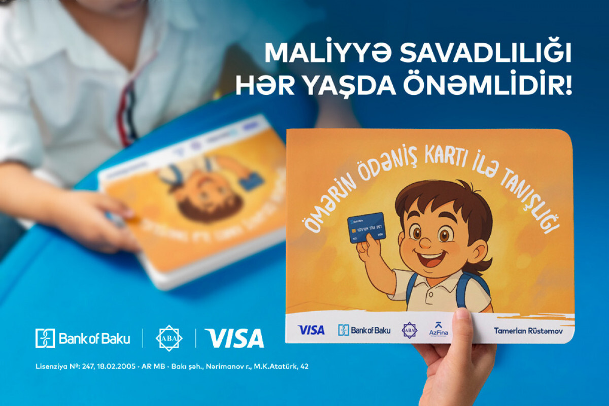 Bank of Baku'dan finansal okuryazarlığa katkı: Çocuklar için farkındalık yaratma kitapçığı