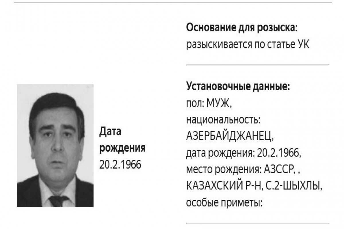 Rus Dini: Yekaterinburg'daki Azerbaycan Diasporası Başkanı Sahin Shikhlinsky istendi