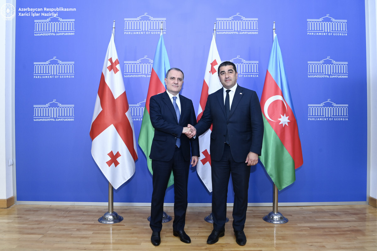 Jeyhun Bayramov Gürcü Parlamentosu Başkanı ile bir araya geldi