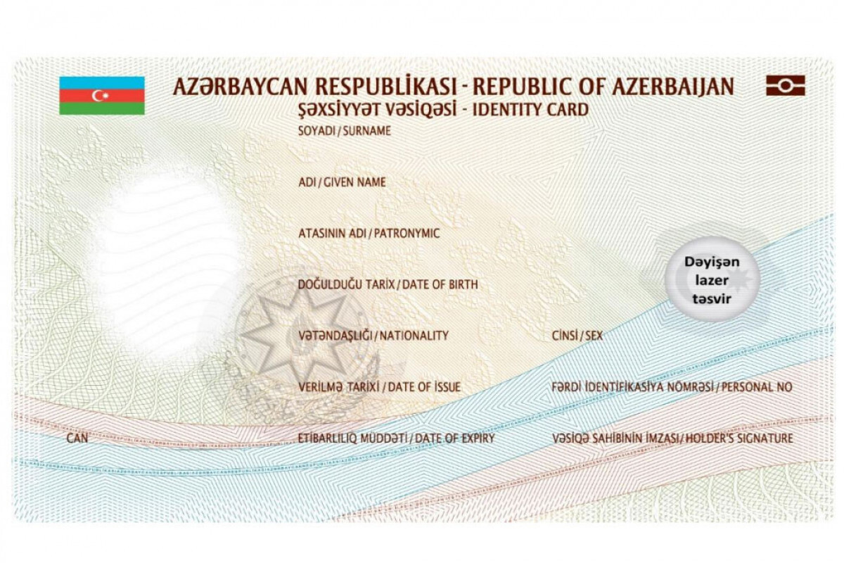 Azerbaycan'daki kimlik kartına konut ve vatandaşlık bilgileri eklenecek