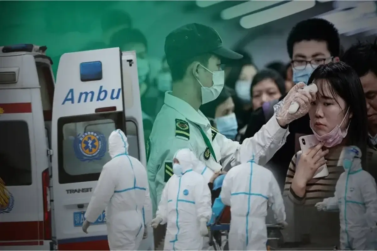 China'de Covid -19 Kağklezlapın Sürekli Sermaye Göğüsleri Başlatıldı - Video