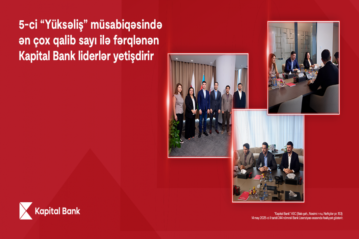 5. "Rise" yarışmasında Kapital Bank liderleri