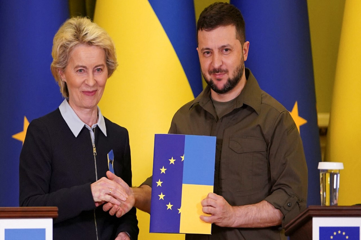 Avrupa Komisyonu Başkanı Zelenski Işkrain'in Ukrayna Koni Toplantısı