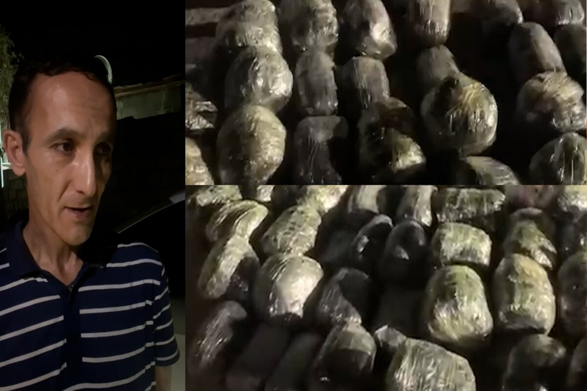 Polis Bakü'de faaliyet gösterdi, 60 kg uyuşturucu tespit edildi - video