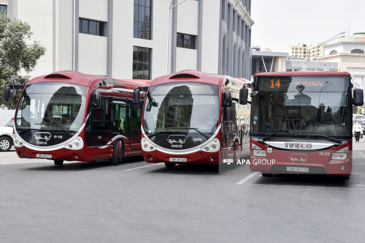 Öğretim sezonunda Bakü'deki rota hatlarına 2.300'den fazla otobüsle ilgilenecek
